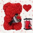 Miś z Róż w Eleganckim Boxie